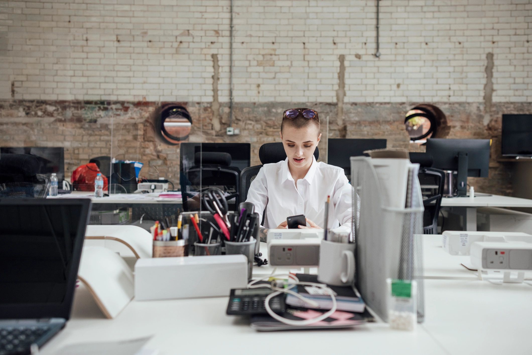 Professional accountant working in a modern office